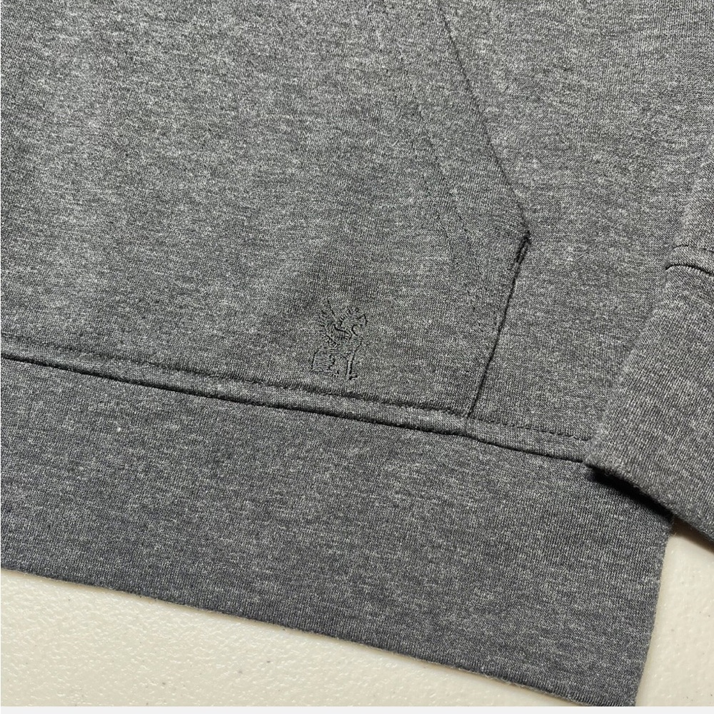 Men's Full-Zip Hooded Sweatshirt - Charcoal - Picture 2 of 7